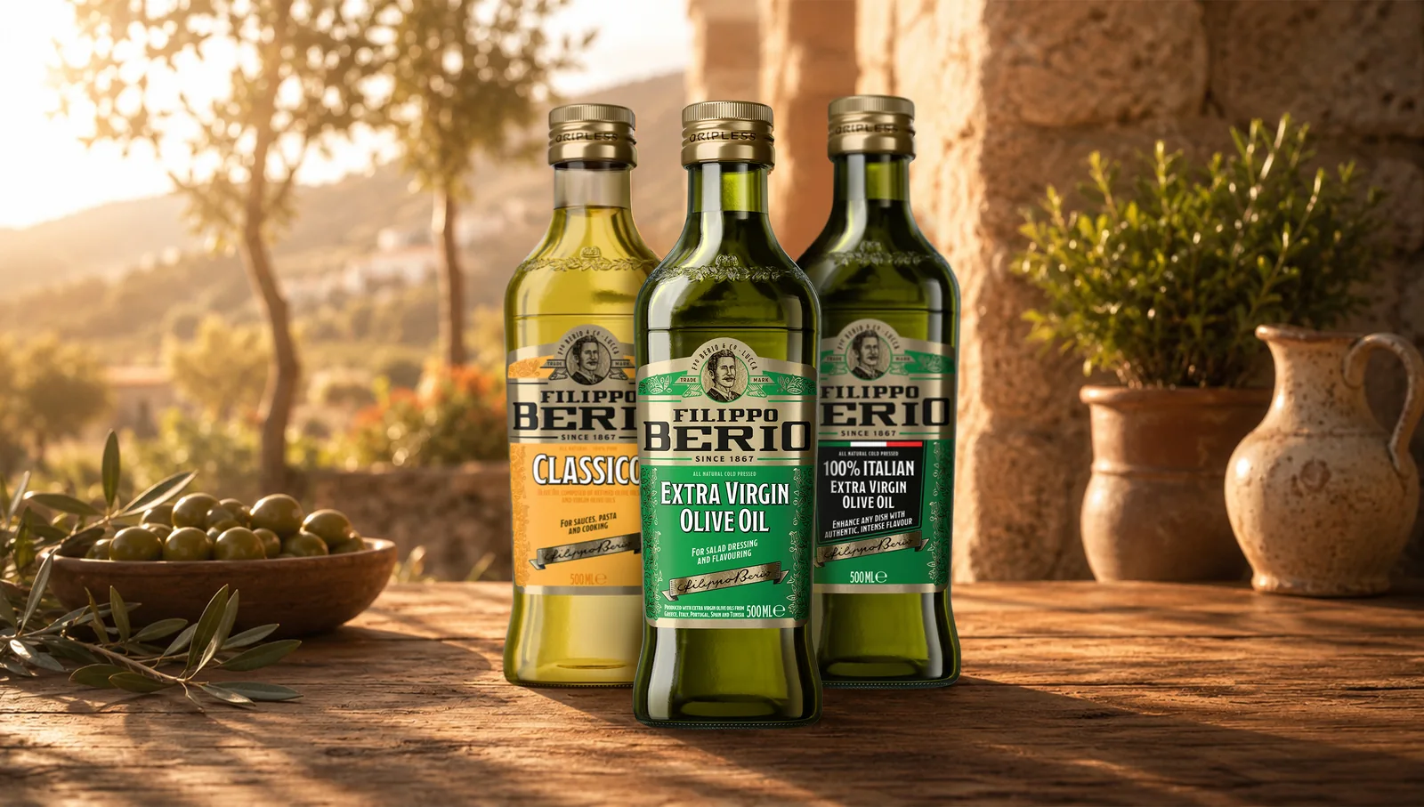 Filippo Berio olive oils