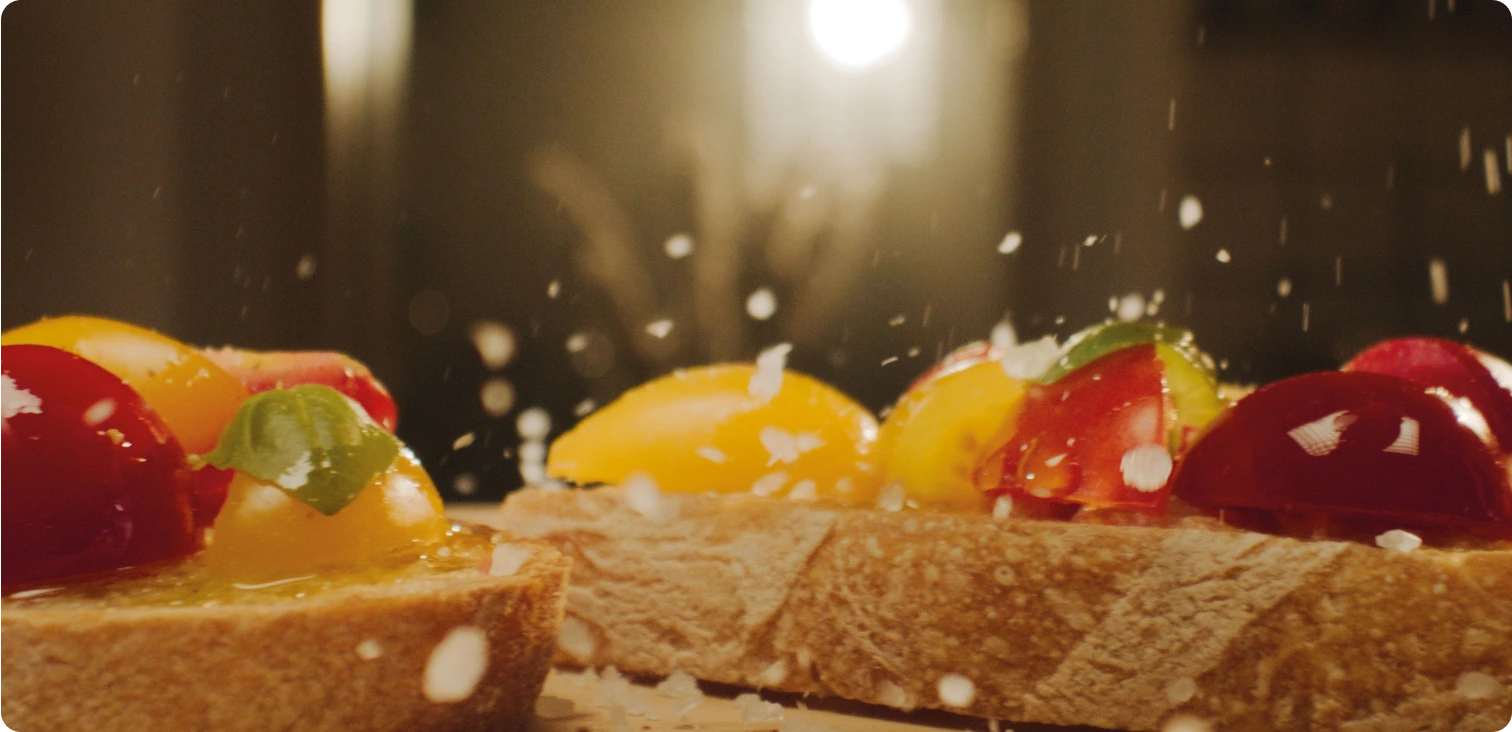Italian bruschetta with fresh tomatoes