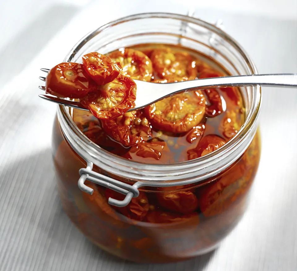 Oven Dried Tomatoes in Olive Oil