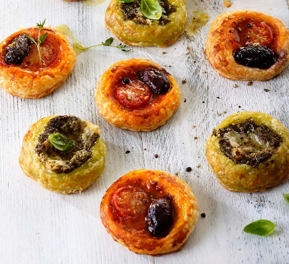 Puff Pastry Pesto Bites